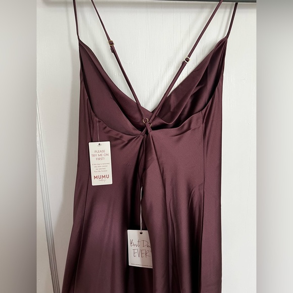 NWT Show me your mumu plum wedding guest dress - Picture 3 of 4